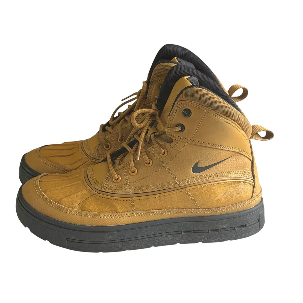 Nike Woodside 2 High ACG Kids 6.5Y Wheat Black 524872-703 EUC Duck Boots Women 8